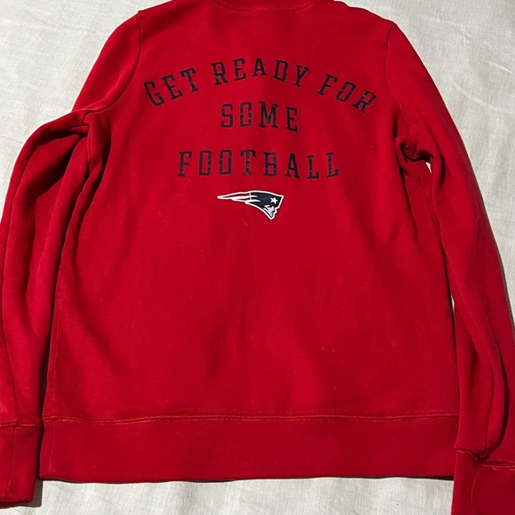 Pink Victoria’s Secret 3/4 zippy sweatshirt NFL Patriots size small - Picture 4 of 4